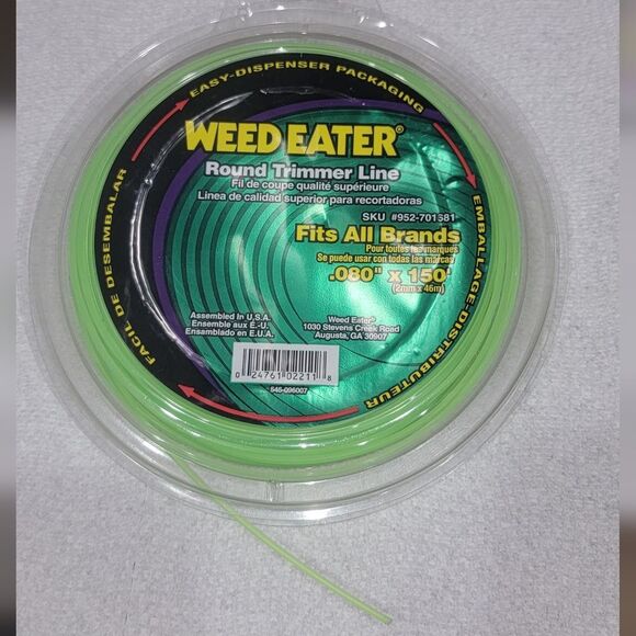 NEW Weed Eater 952701681 0.080-Inch by 150-Foot Bulk Round String Trimmer Line - Picture 1 of 12